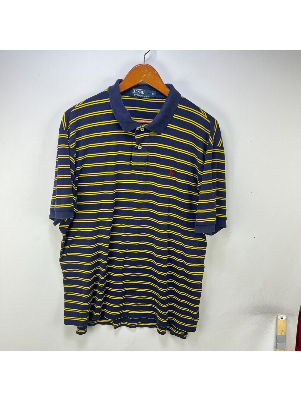 Vintage Polo Ralph Lauren Navy Horizontal Stripe Polo XL